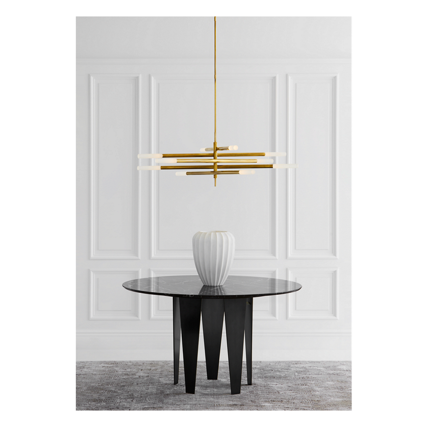 Rousseau Grande Ten Light Articulating Chandelier, duvallatelier.com