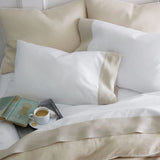 PEACOCK ALLEY MANDALAY LINEN CUFF SHEET SET  in Linen