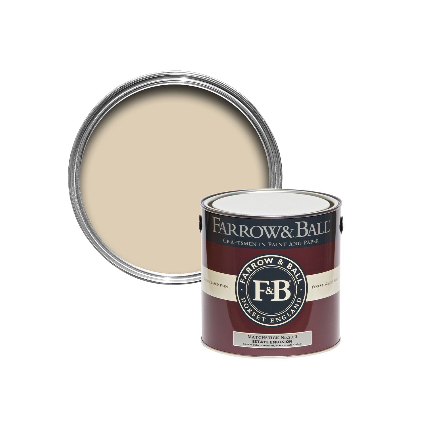 Farrow & Ball Matchstick No. 2013  Paint Sample Pot, duvallatelier.com