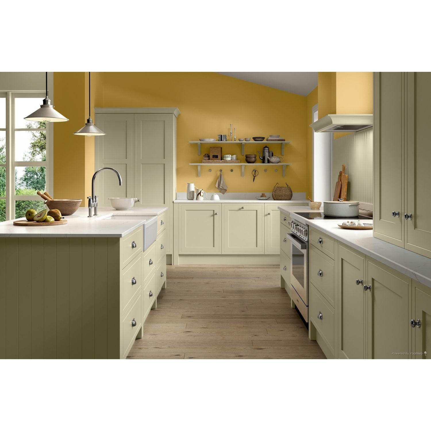 Farrow &amp; Ball Octagon Yellow No. 7 paint, duvallatelier.com
