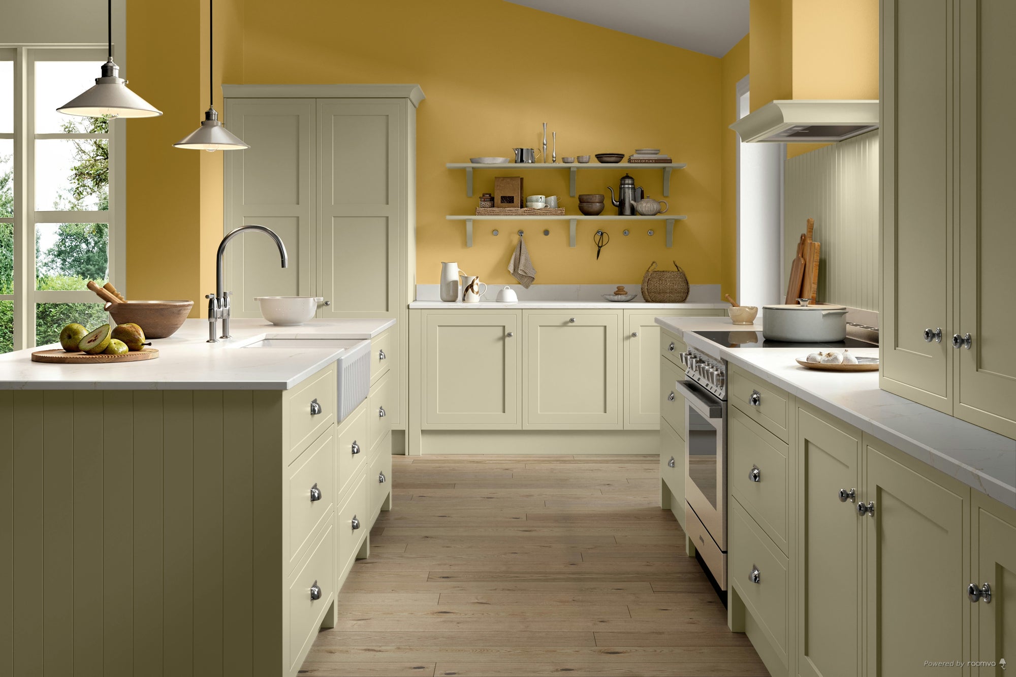 Farrow & Ball Octagon Yellow No. 7 paint, duvallatelier.com
