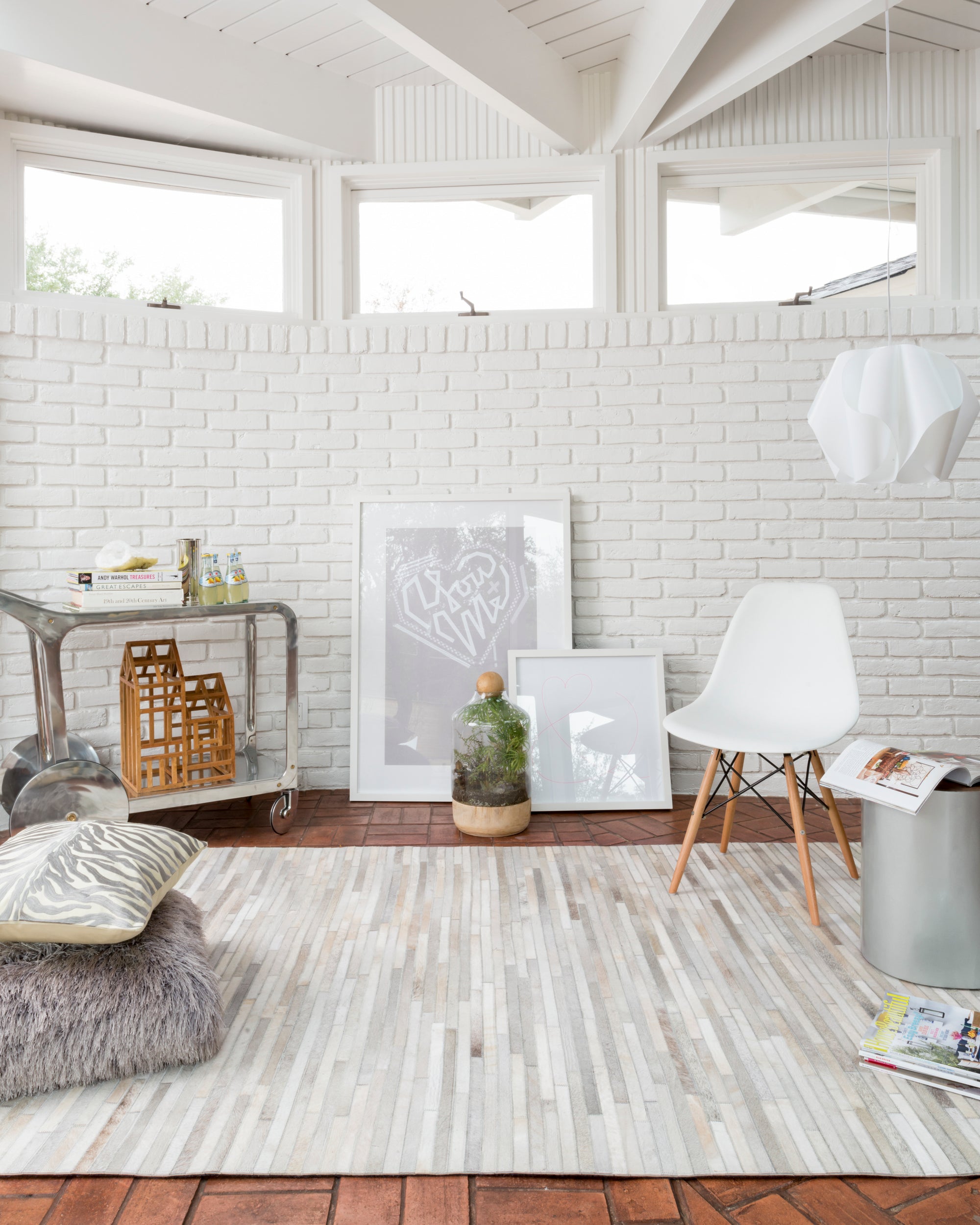 Promenade Ivory Cow Hide Rug , duvallatelier.com