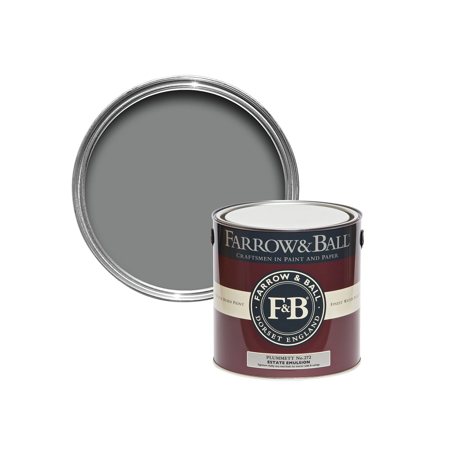 Farrow & Ball Plummett No. 272 paint Sample Pot, duvallatelier.com