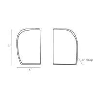 JUDD BOOKENDS, SET OF 2