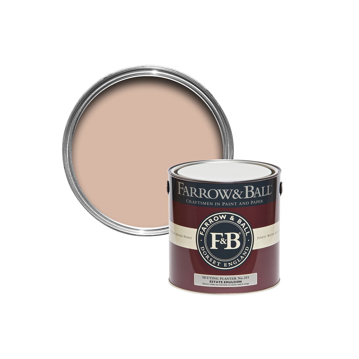 Farrow & Ball Setting Plaster No. 231 paint sample pot, duvallatelier.com