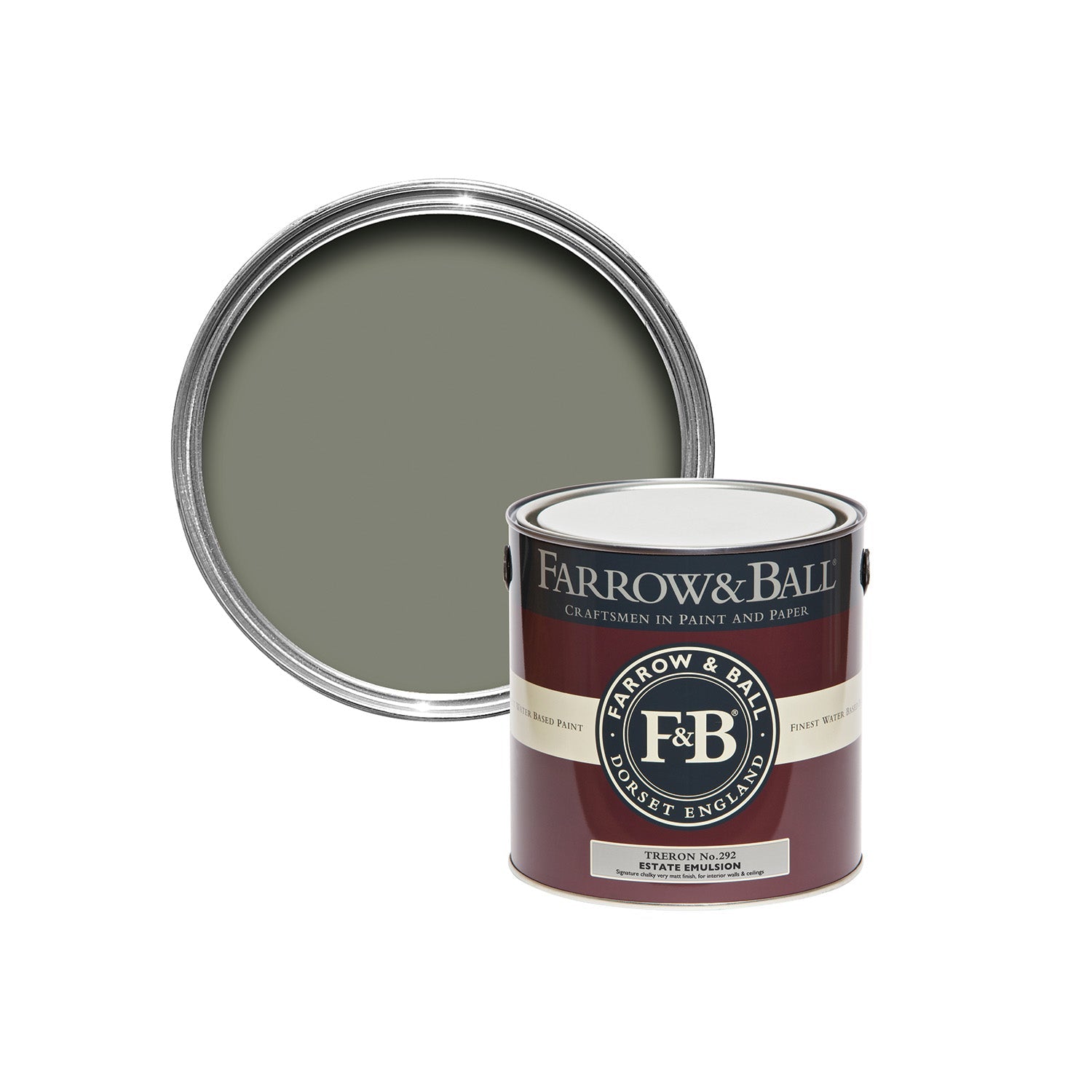 Farrow & Ball Treron No. 292 Sample Pot paint, duvallatelier.com