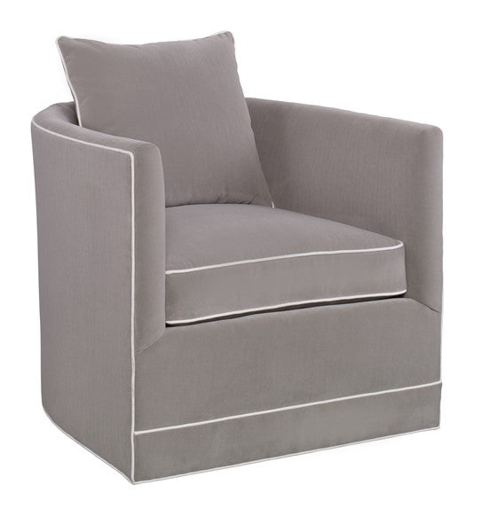 CHANDLER SWIVEL CHAIR - Flax Velvet