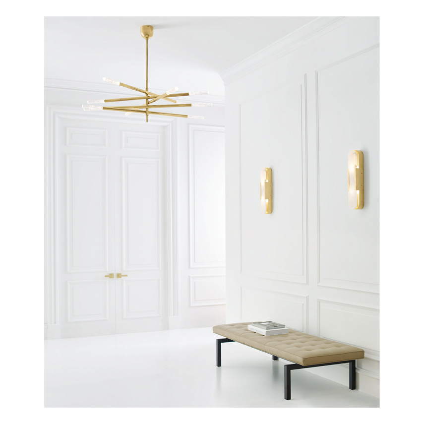 Rousseau Grande Ten Light Articulating Chandelier, duvallatelier.com
