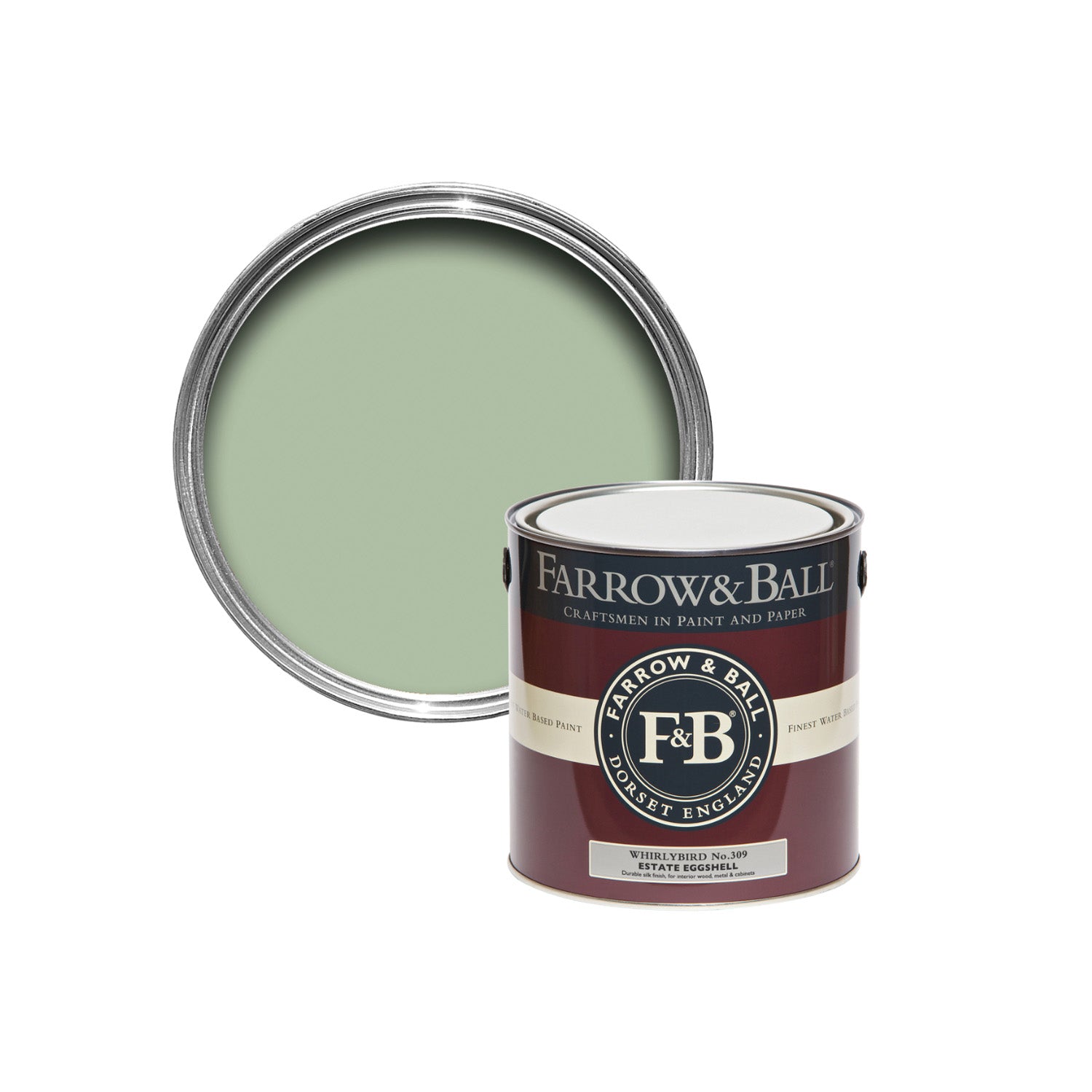 Farrow & Ball Whirlybird No. 309 paint sample pot, duvallatelier.com