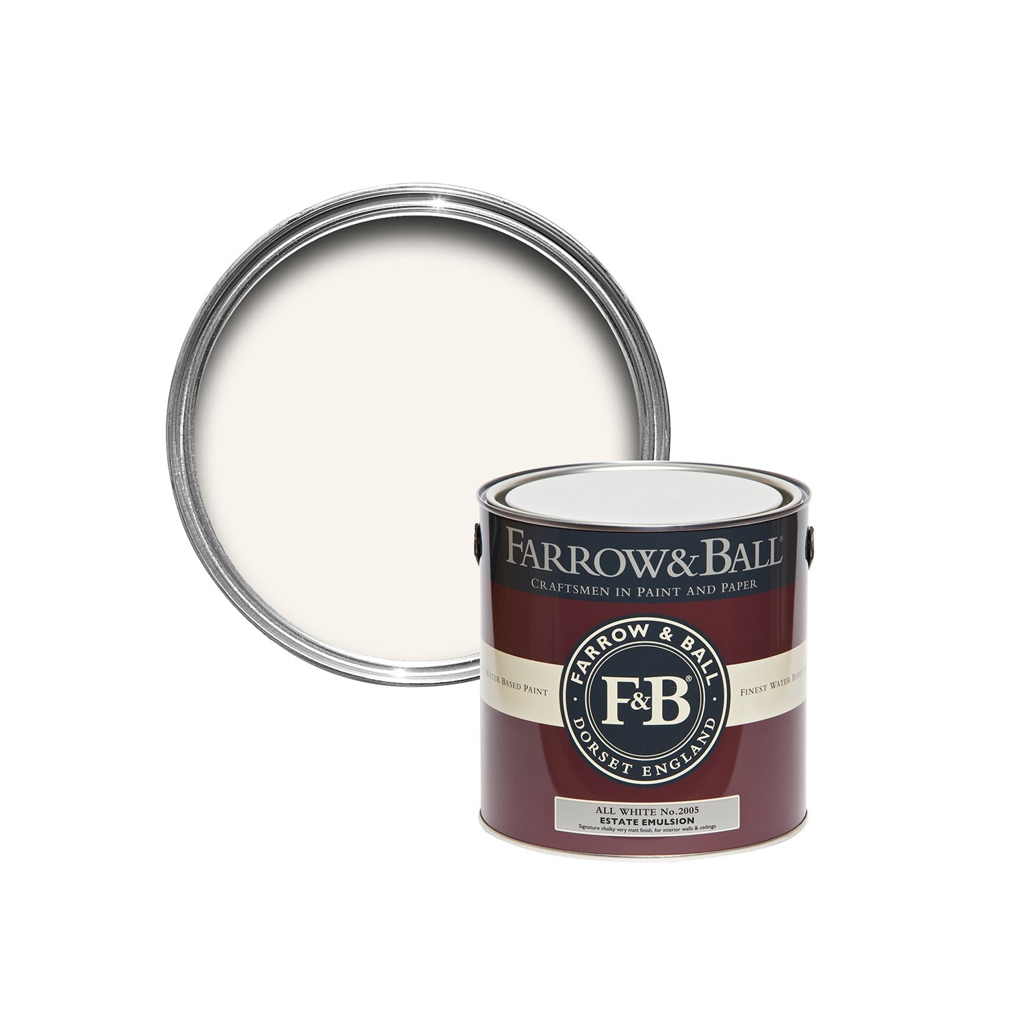 Farrow & Ball All White No. 2005 paint, duvallatelier.com