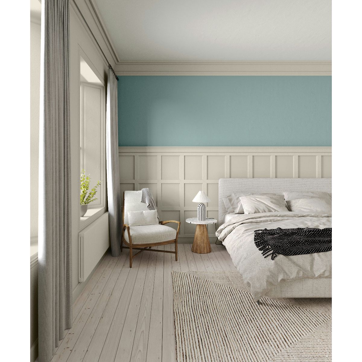 Farrow & Ball Ancona Blue No 9805 paint, duvallatelier.com