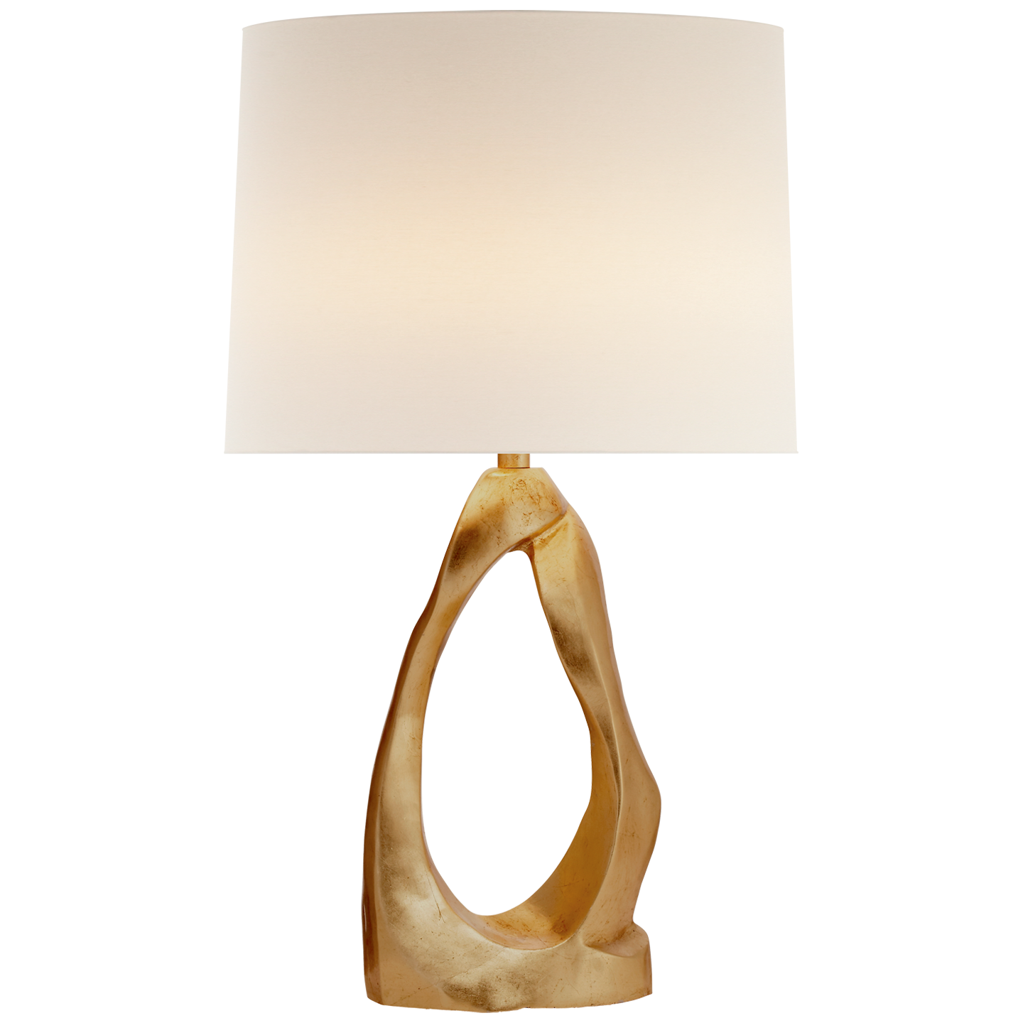 Cannes Table Lamp Gild with Linen Shade