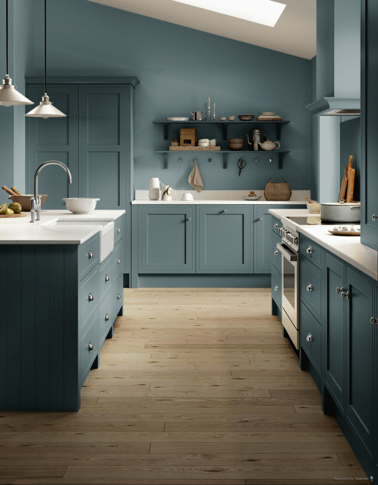 Farrow & Ball Barrow Blue No. G8 paint, duvallatelier.com
