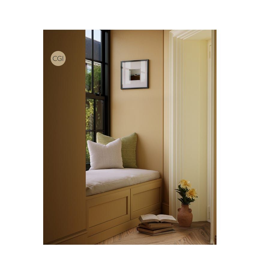 Farrow & Ball Biscuit No. 38 paint, duvallatellier.com