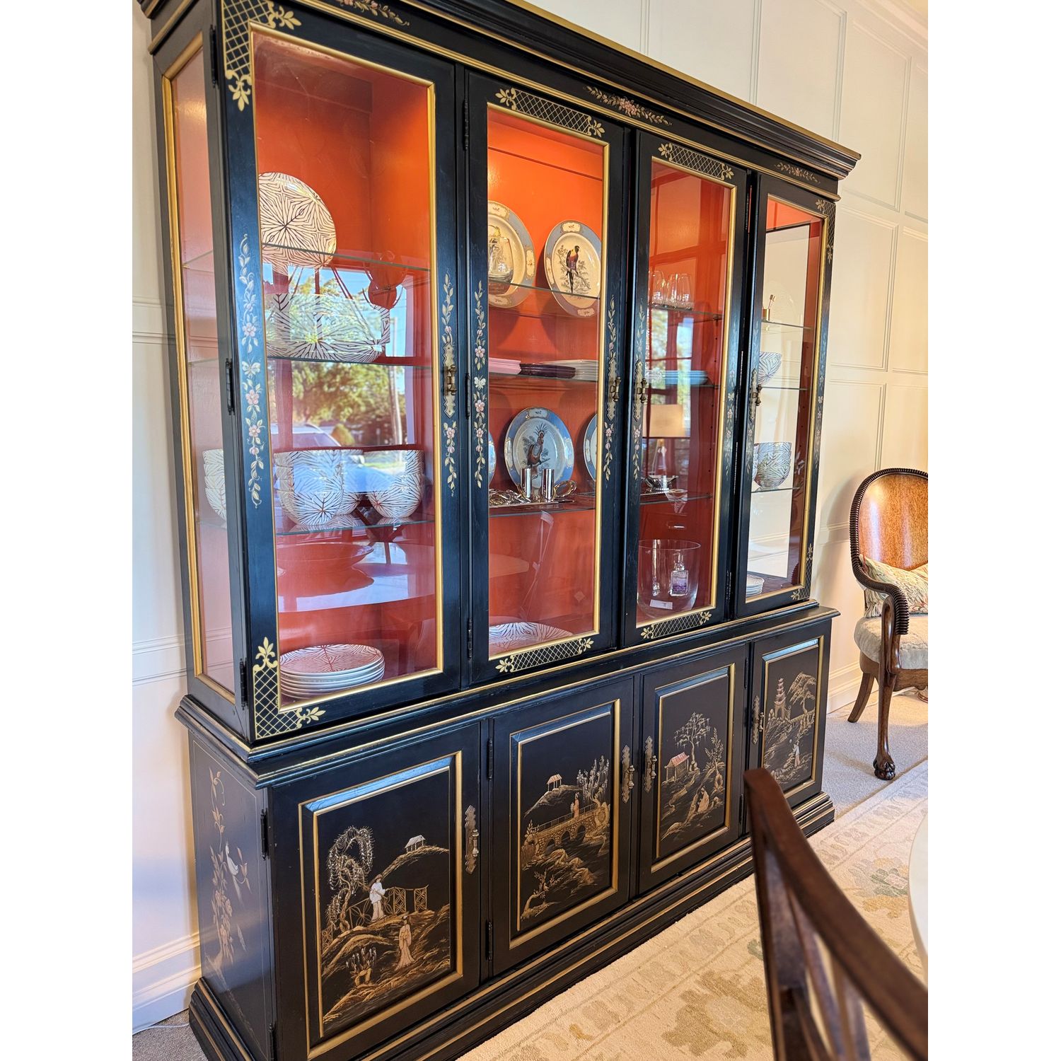 Vintage Hand Painted Habersham Cabinet, duvallatelier.com