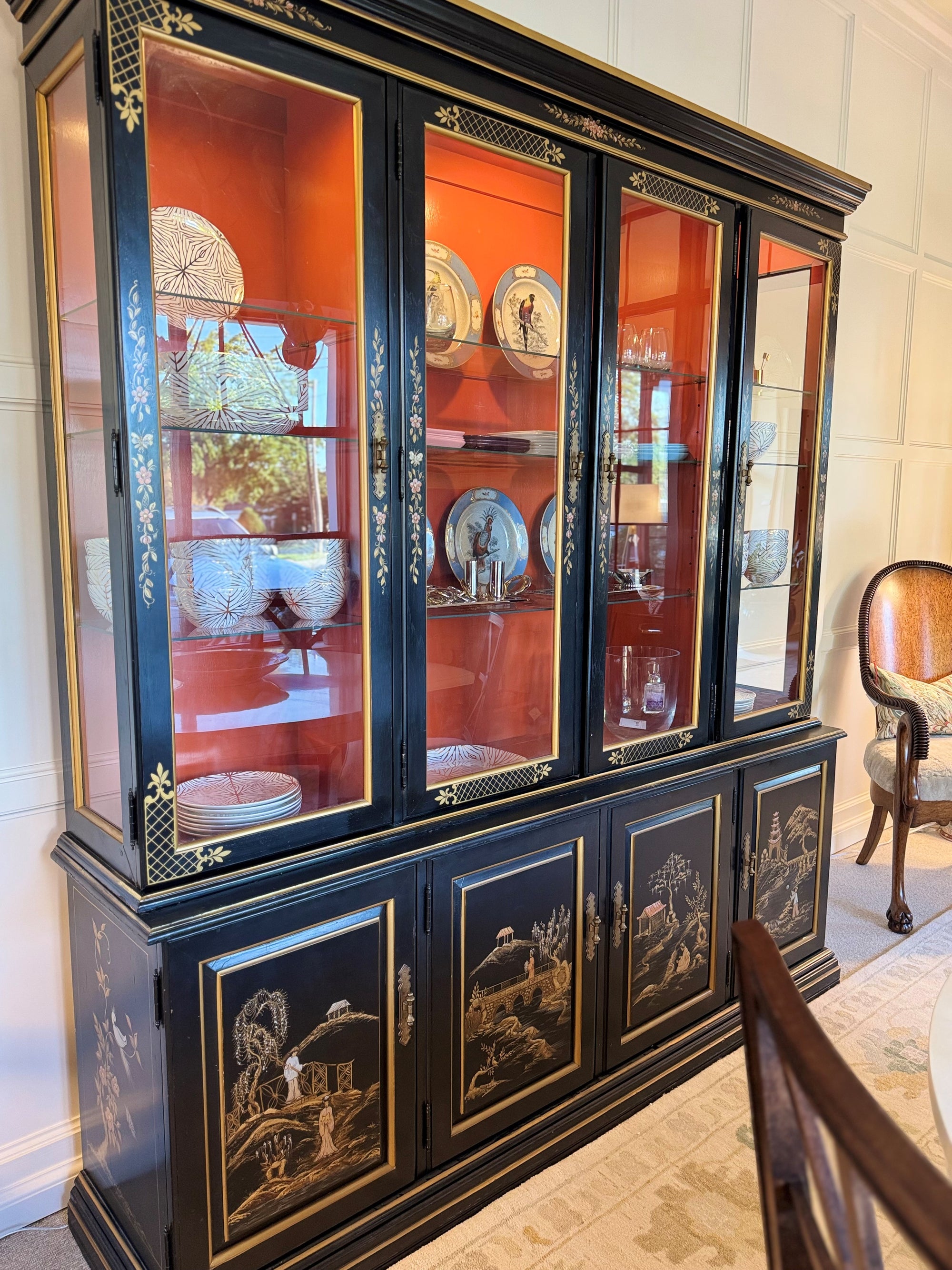 Vintage Hand Painted Habersham Cabinet, duvallatelier.com
