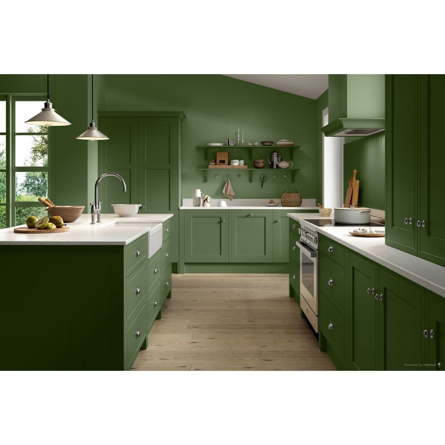 Farrow & Ball Calke Green No. 34 paint, duvallatelier.com