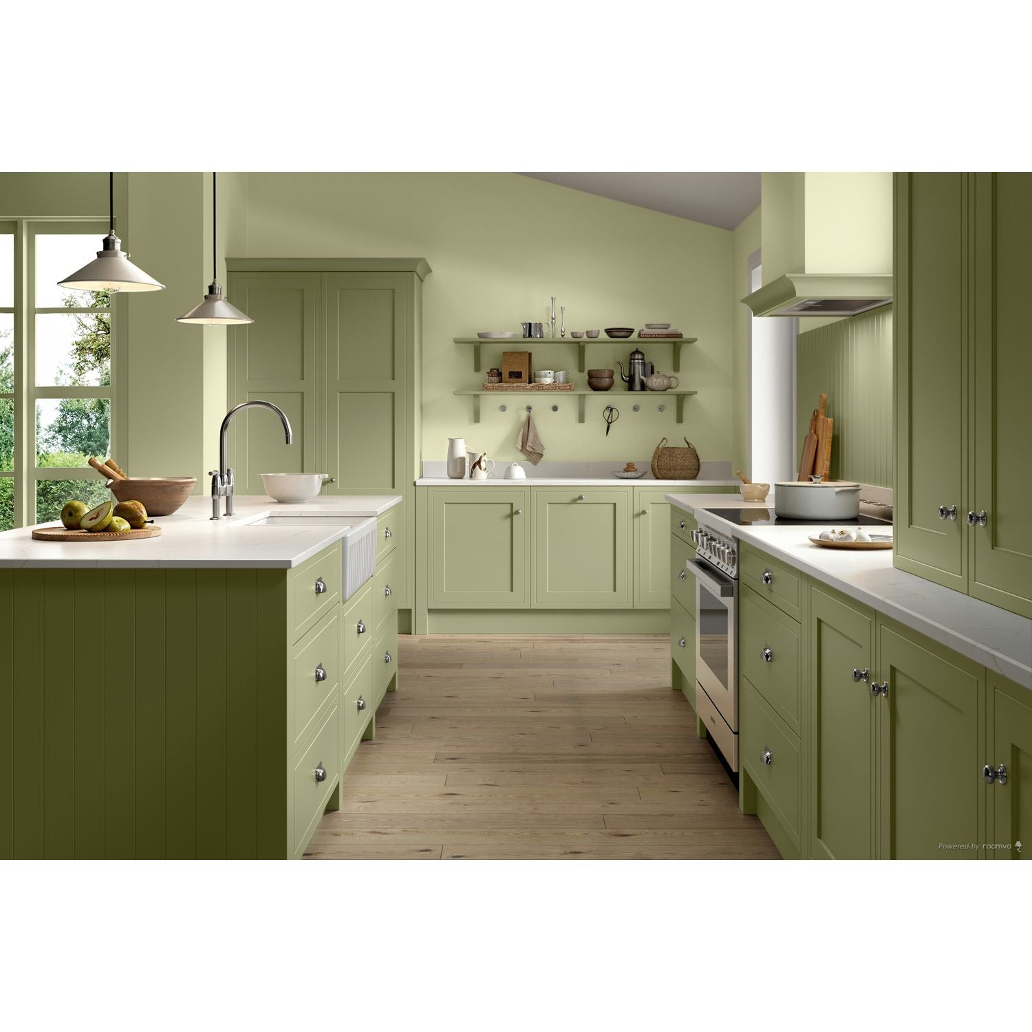 Farrow & Ball Cooking Apple Green No 32 paint , duvallatelier.com