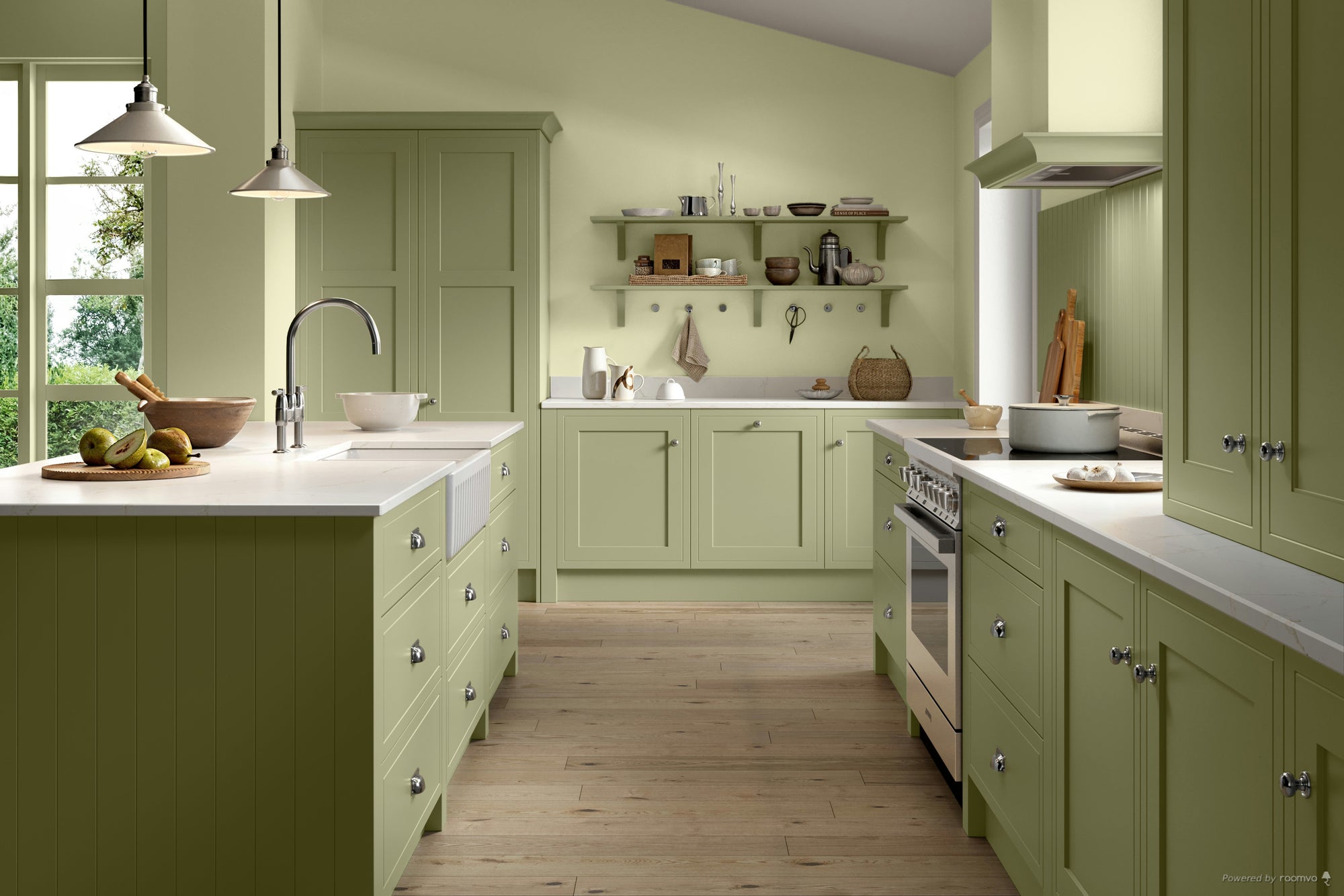 Farrow & Ball Cooking Apple Green No 32 paint , duvallatelier.com