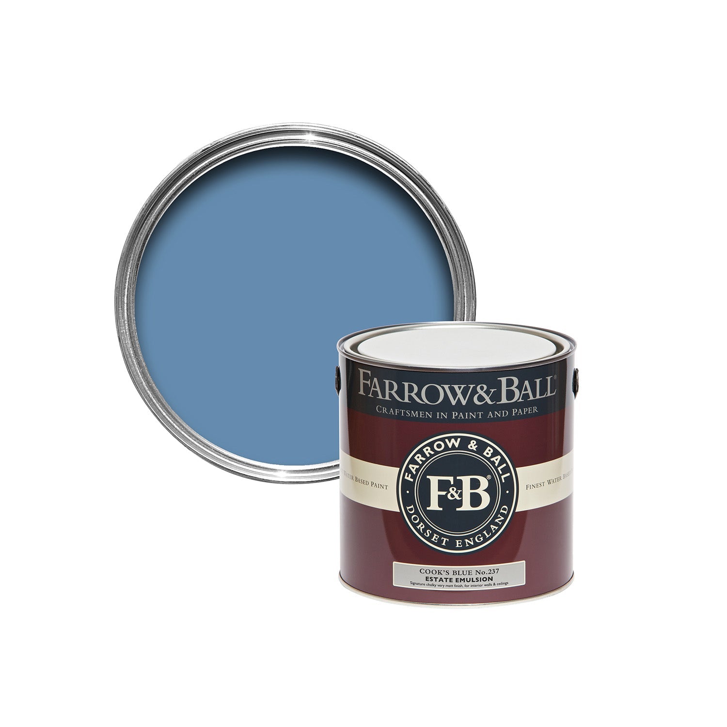 Farrow & Ball Cook's Blue No. 237 Sample Pot, duvallatelier.com