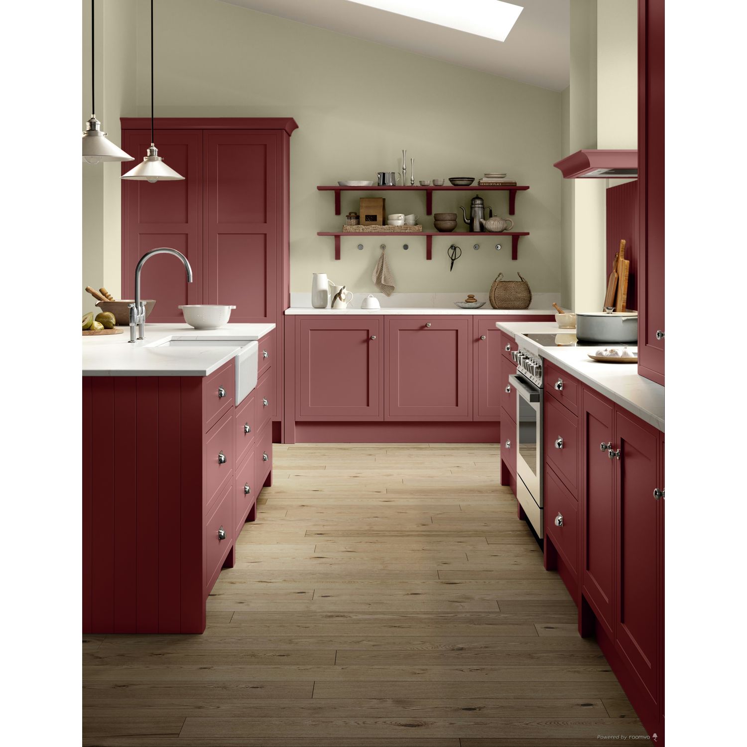 Farrow &amp; Ball Crimson Red No. W93 paint, duvallatelier.com