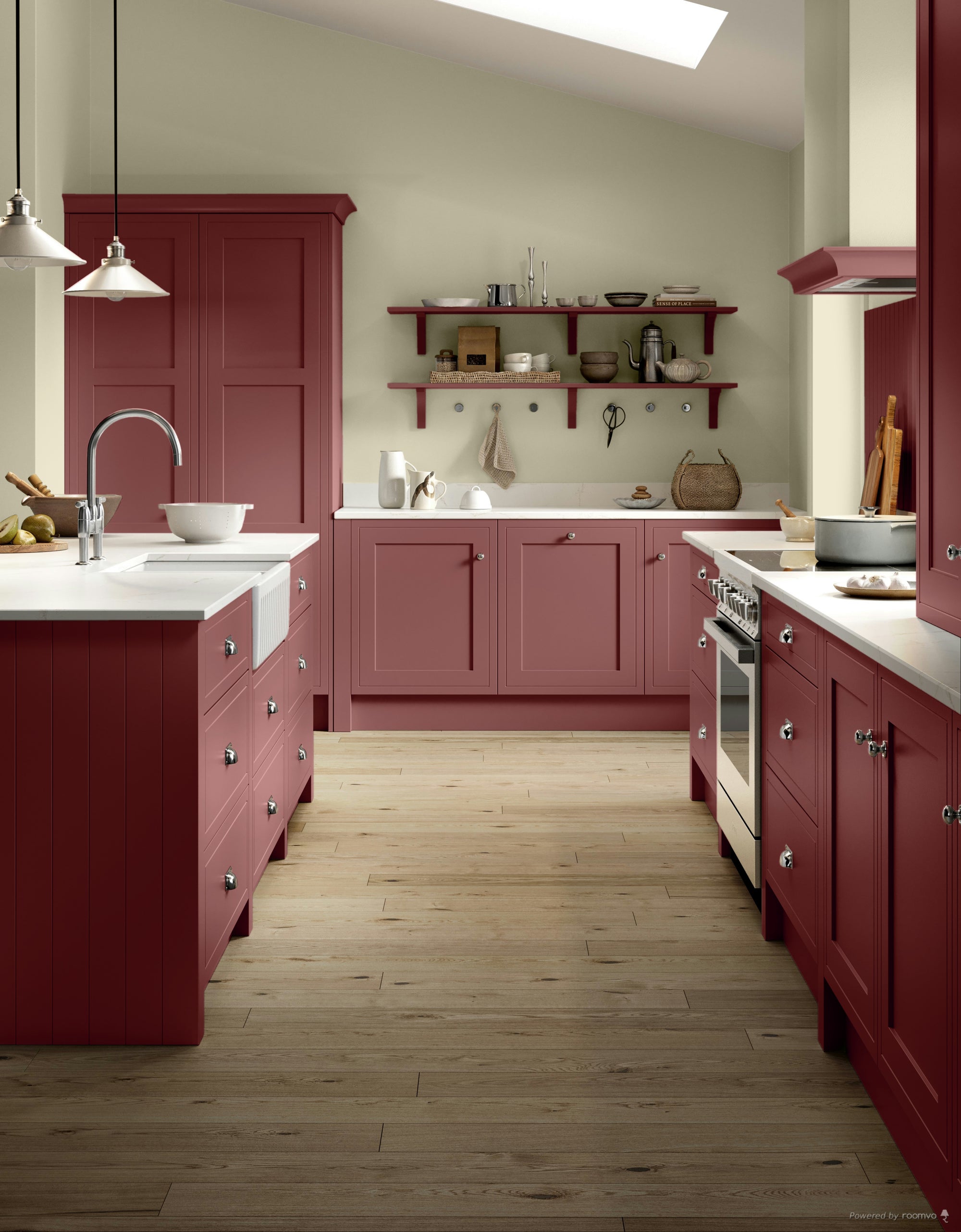Farrow &amp; Ball Crimson Red No. W93 paint, duvallatelier.com