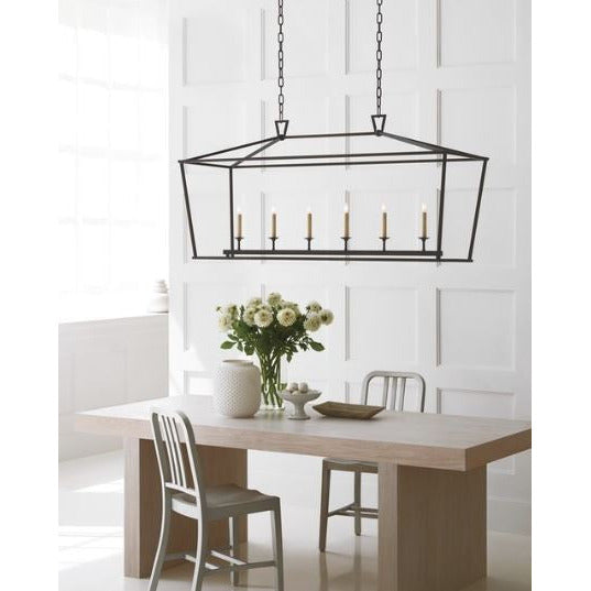 DARLANA LARGE LINEAR LANTERN IN AGED IRON