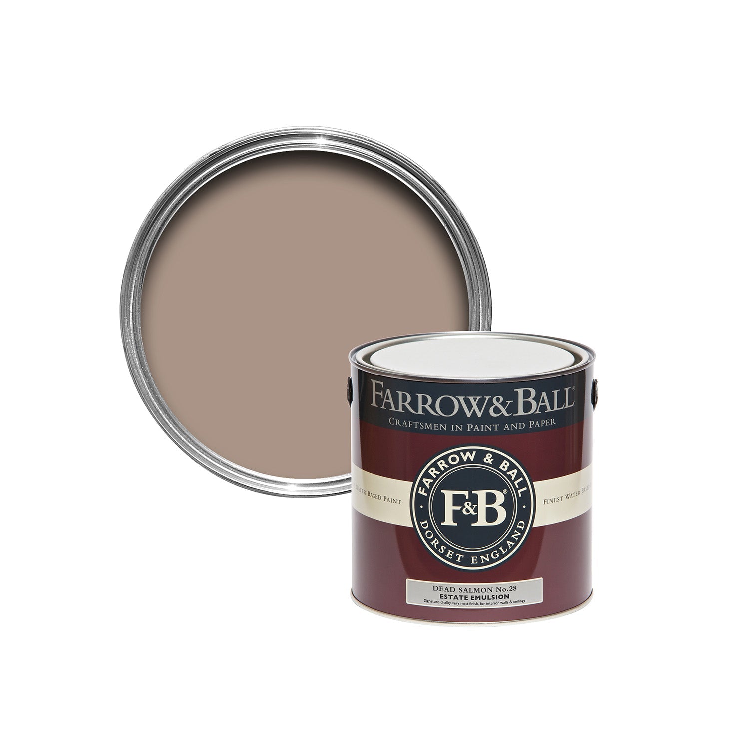 Farrow & Ball Dead Salmon No. 28 Sample Pot, duvallatelier.com