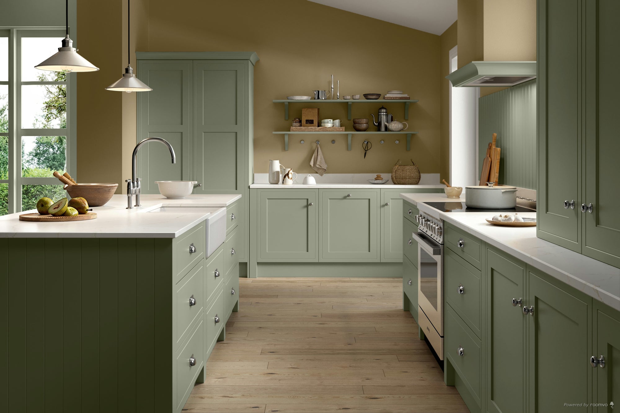 Farrow & Ball Drab No. 41 paint, duvallatelier.com