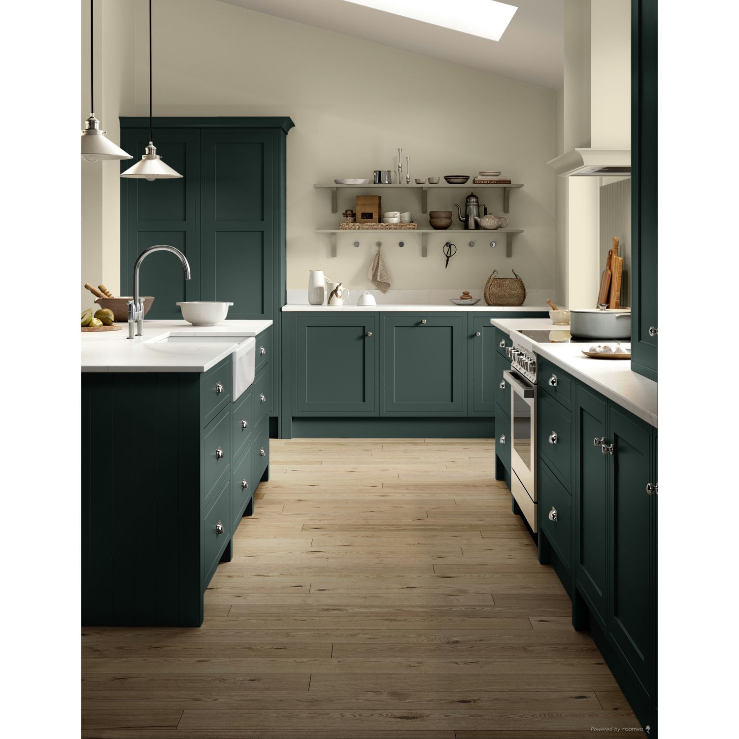 Farrow & Ball Grove Green No. G17 paint, duvallatelier.com