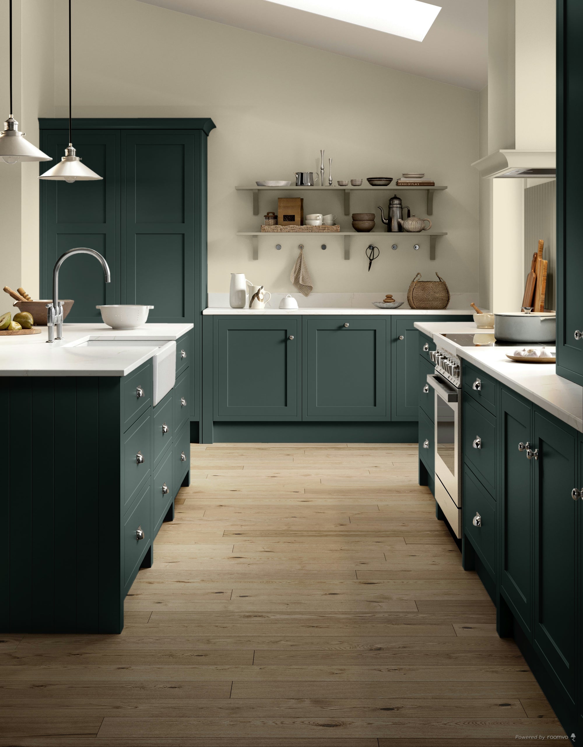 Farrow & Ball Grove Green No. G17 paint, duvallatelier.com