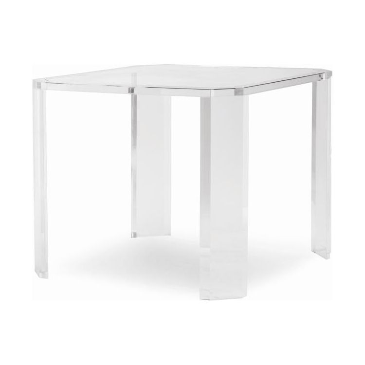 Making waves. Our sleek acrylic game table combines a contemporary silhouette with gorgeous glass and acrylic&nbsp;  Outside Dimensions:W: 36 in D: 36 in H: 29 in