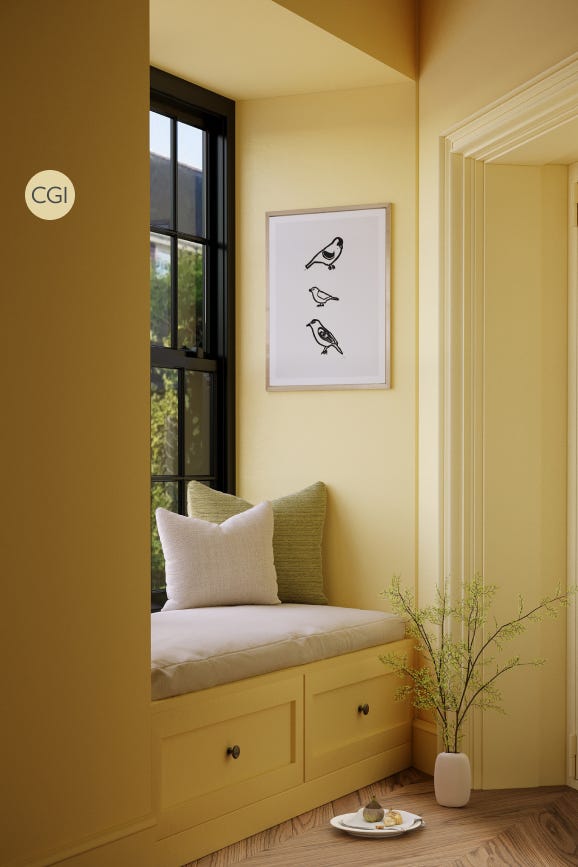Farrow & Ball Hound Lemon No. 2 paint, duvallatelier.com