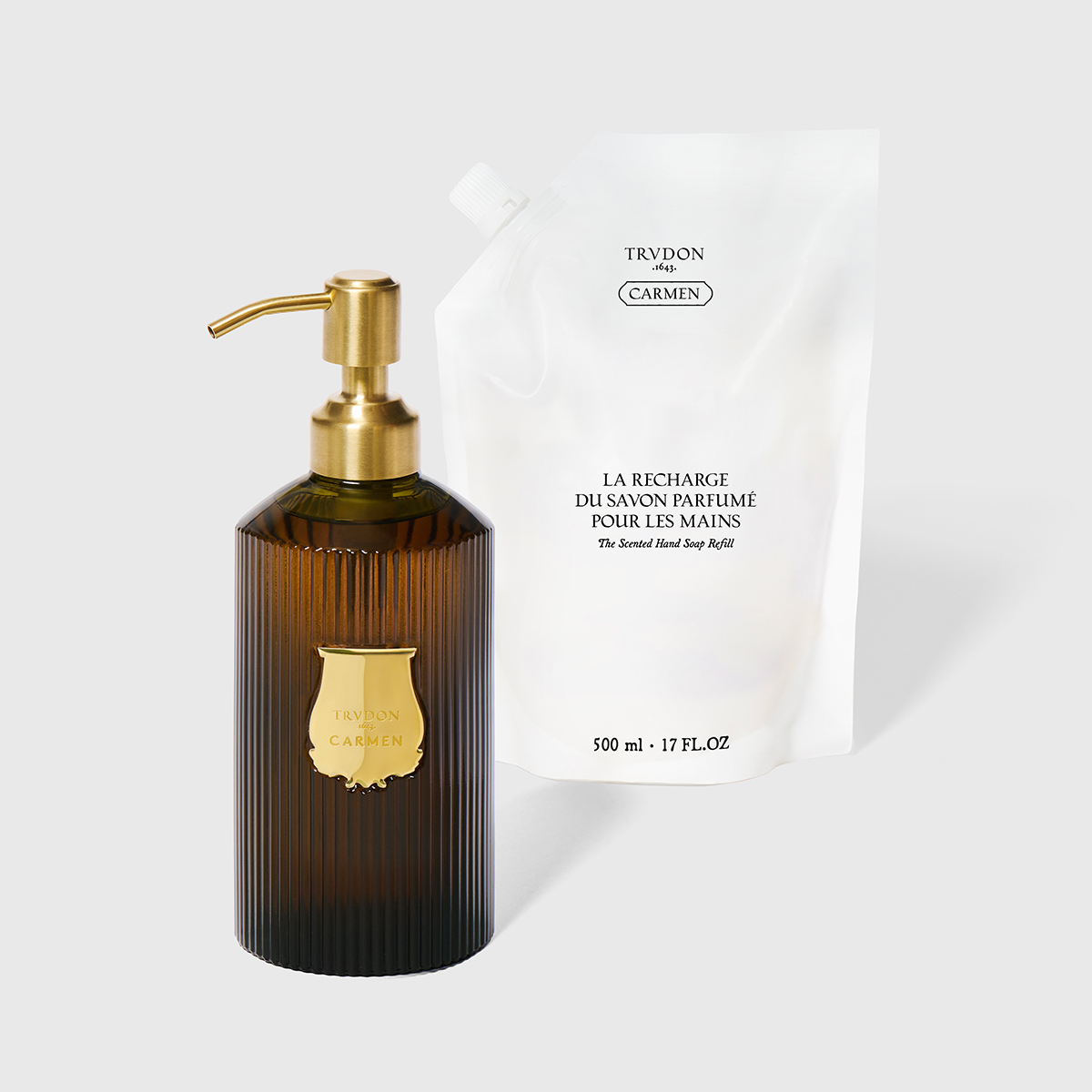 TRUDON SCENTED HAND SOAP REFILL ~ CARMEN - Bergamot, Tobacco, Leather