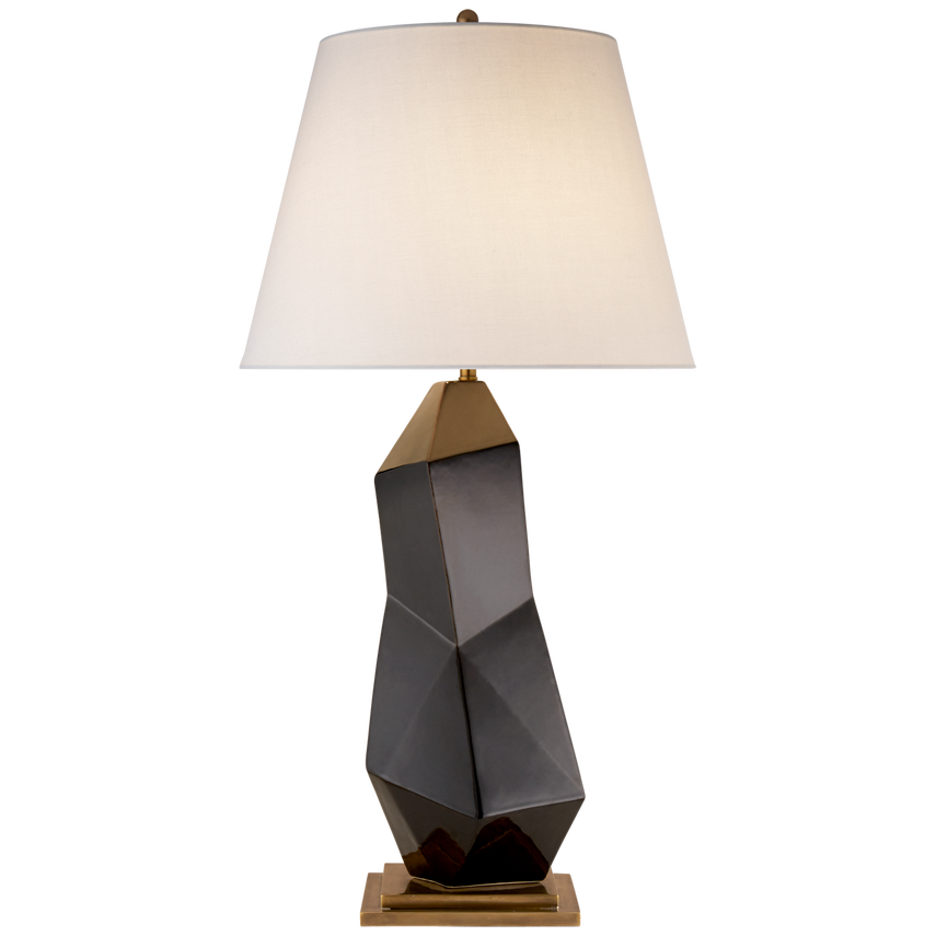 Bayliss Table Lamp Black with Linen Shade