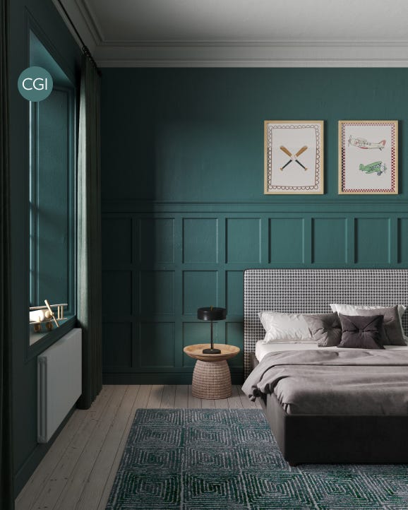 Farrow & Ball Mere Green No. 219 paint, duvallatelier.com