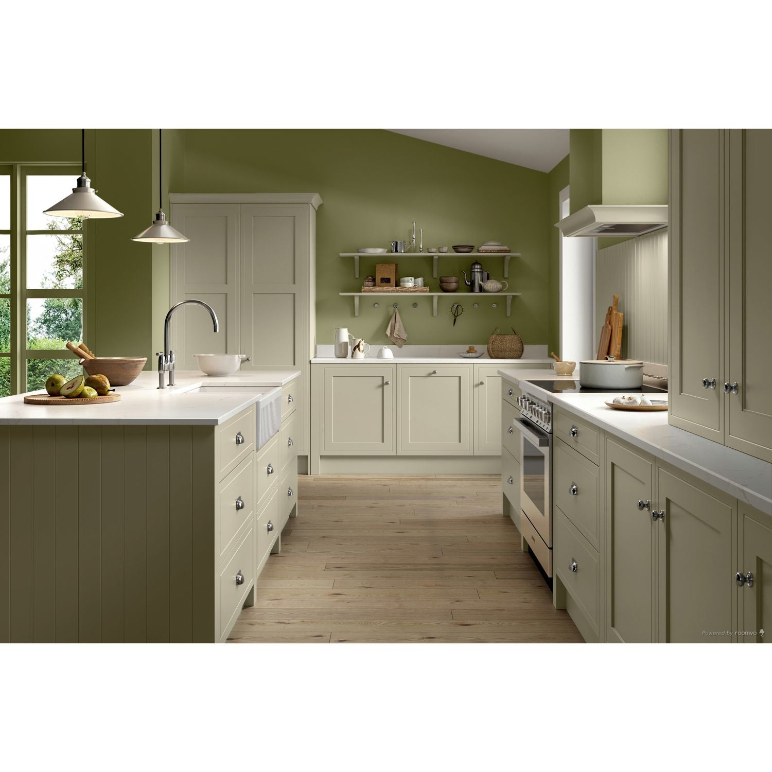 Farrow & Ball Olive No. 13 paint, duvallatelier.com