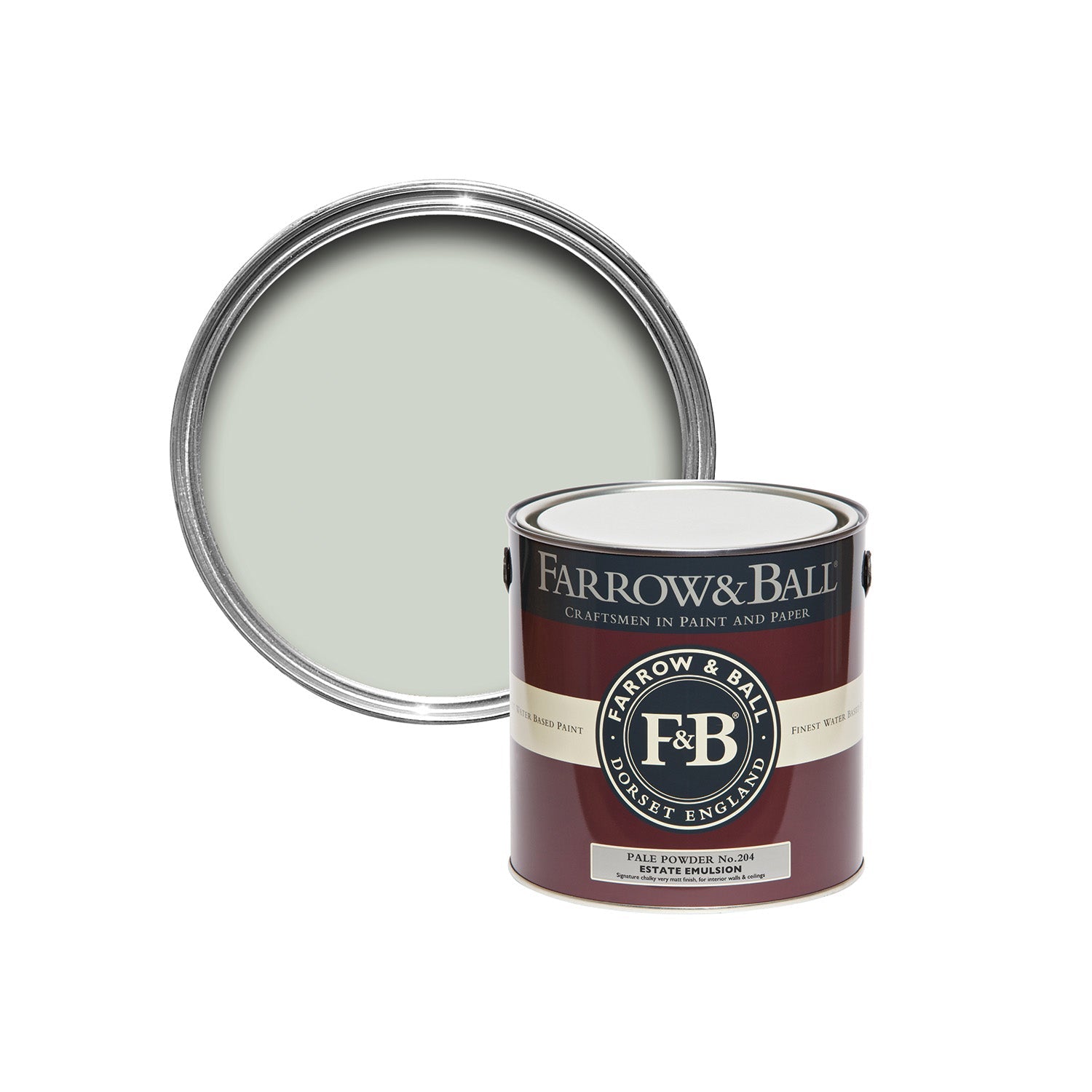 Farrow &amp; Ball Pale Powder No. 204 paint Sample Pot, duvallatelier.com