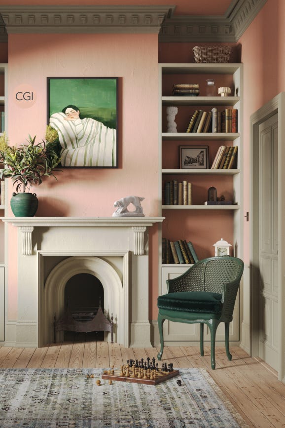 Farrow & Ball Pink Cup No. 9801 paint, duvallatelier.com