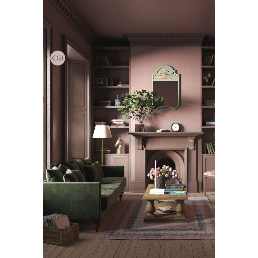 Farrow & Ball Pink Drab No.207 Paint, duvallatelier.con