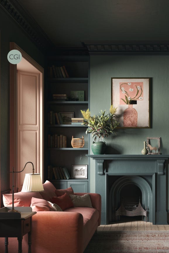 Farrow & Ball Pond Green No. G7 paint, duvallatelier.com