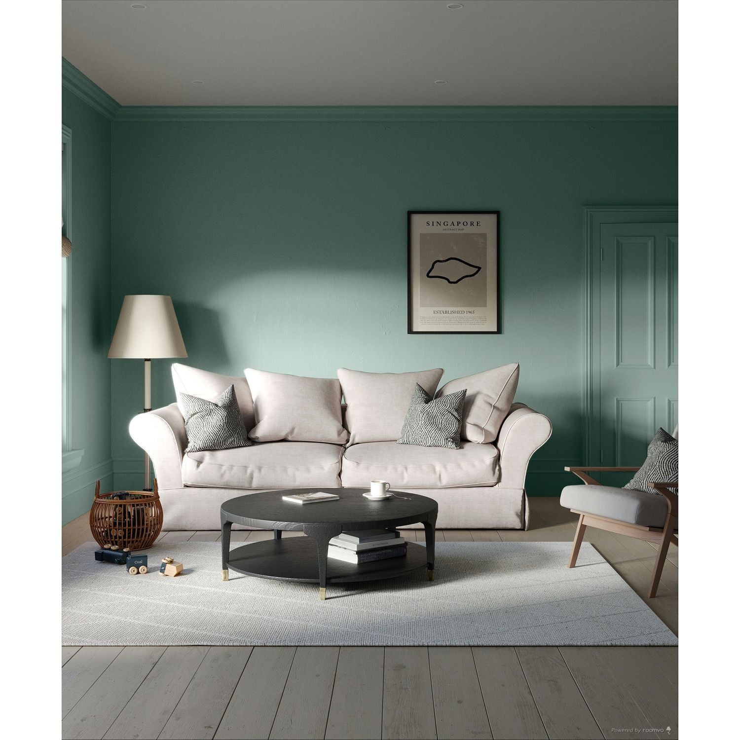 Farrow & Ball Powder Blue No. 23 paint, duvallatelier.com