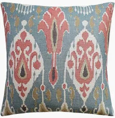 14x20 IKAT BOKHARA TEAL PILLOW