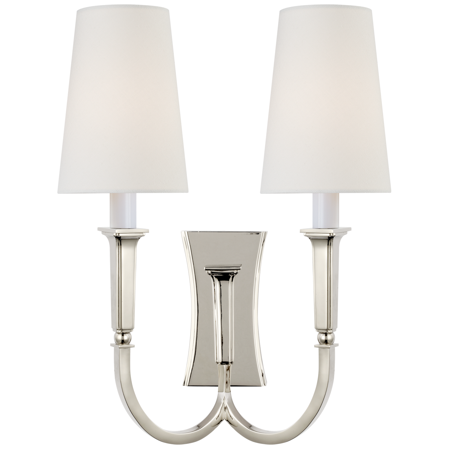 Delphia Large Double Arm Sconce, duvallatelier.com
