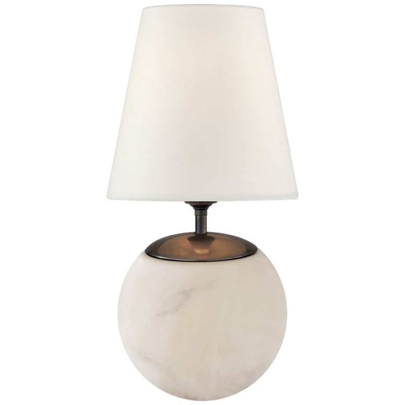 Terri Large Round Table Lamp with Linen Shade