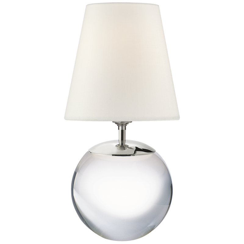 Terri Large Round Table Lamp with Linen Shade