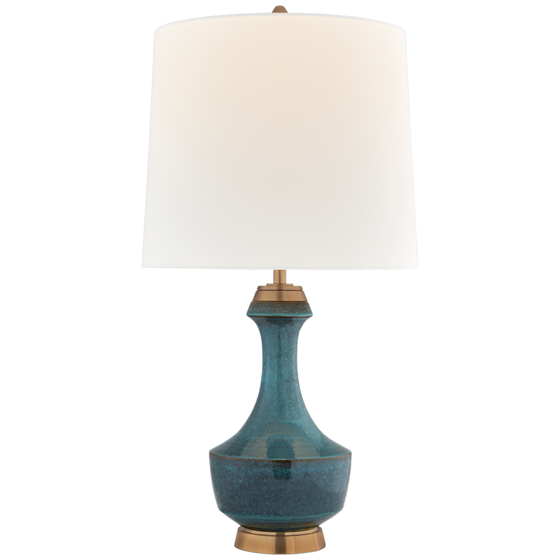 MAURO LARGE TABLE LAMP WITH LINEN SHADE
