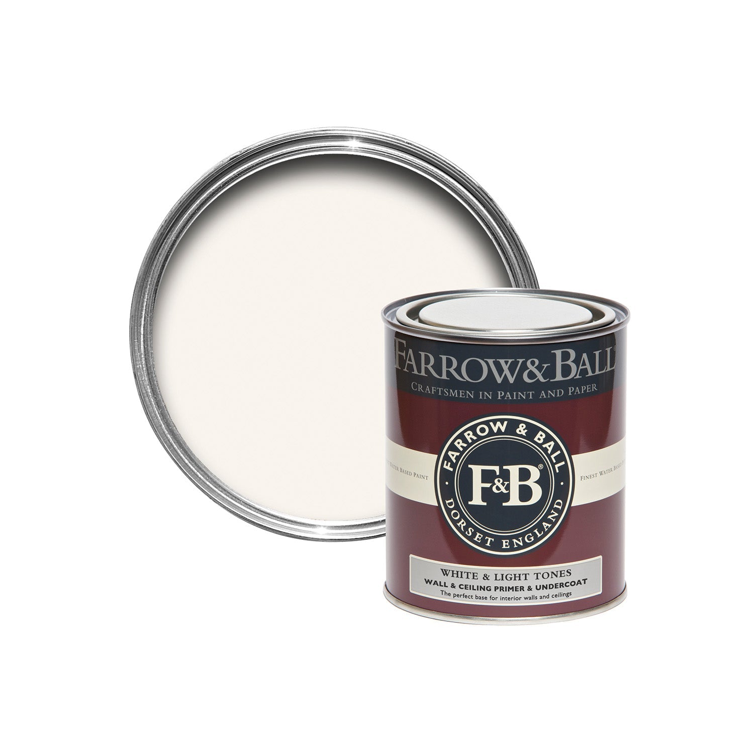 Farrow & Ball Light & White tones wall and ceiling primer and undercoat, duvallatelier.com