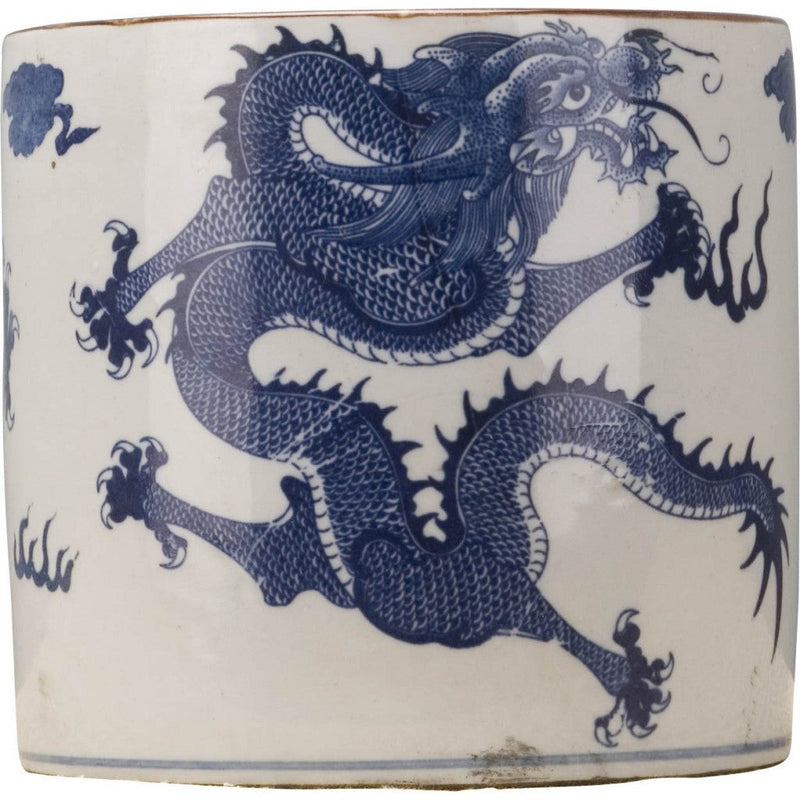 Blue and White Dragon Pot