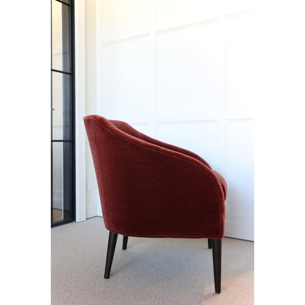 MILLBROOK CHAIR in Rootbeer Mohair